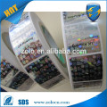 Custom BOPP Self Adhesive Transparent Hologram Sticker Roll